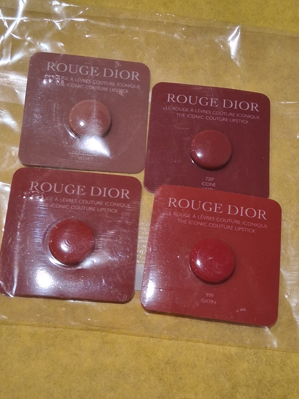 Dior Rouge Dior Lipstick Sample Set in Red Shades